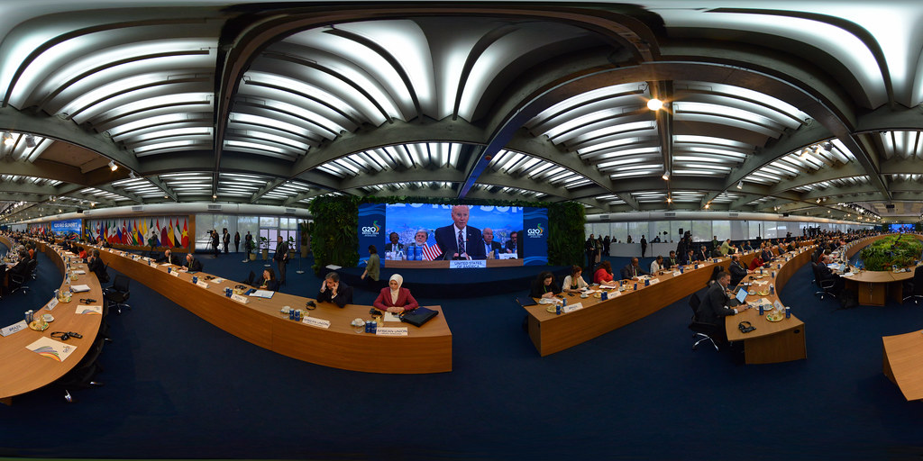 Mesa da Cúpula do G20 no MAM Rio, 2024