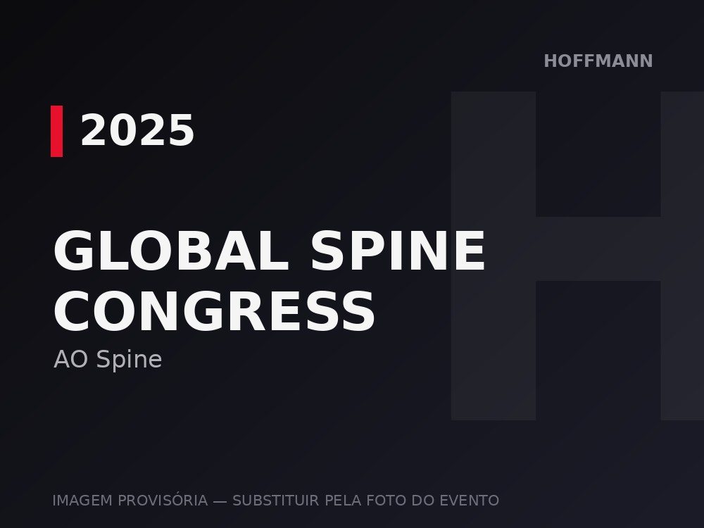 Global Spine Congress 2025 in Rio de Janeiro, Hoffmann