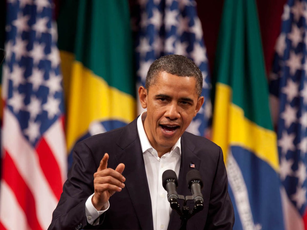 Barack Obama discursando no Theatro Municipal do Rio de Janeiro, 2011
