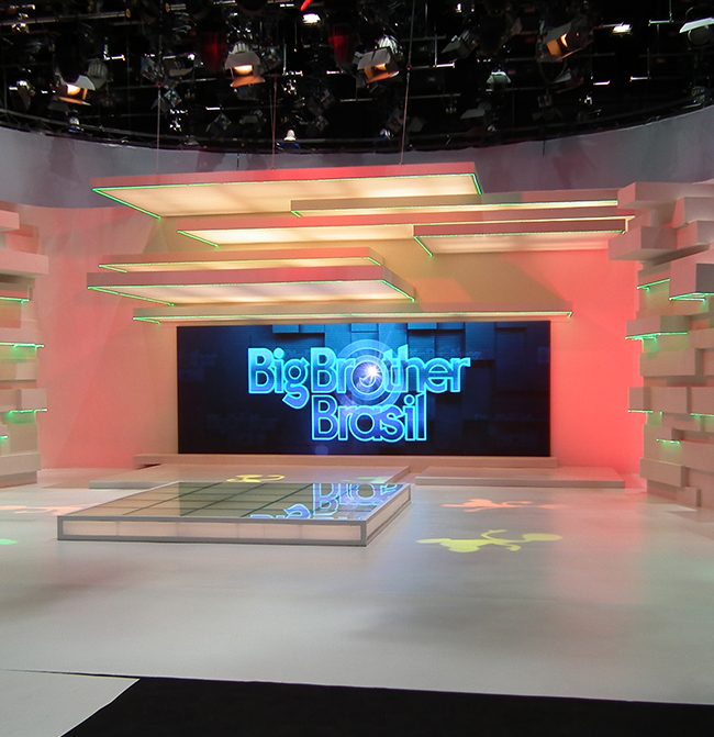 Estúdio de produção da Globo — Big Brother Brasil